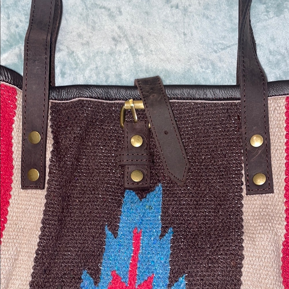 Boho bag with leather straps - Picture 2 of 6